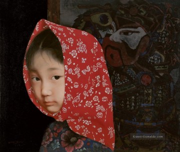 Yimeng Little Mädchen WJT Chinesische Mädchen Ölgemälde